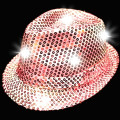 Sequin LED Light Up Fedora-Imprintable Bands Available