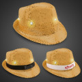 Sequin LED Light Up Fedora-Imprintable Bands Available