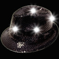 Sequin LED Light Up Fedora-Imprintable Bands Available