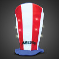 Flashing Patriotic LED Stove Top Hat