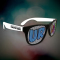 Custom White Billboard Retro Sunglasses