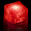 Red Light Up Premium LitedIce Brand Ice Cube, Blank