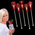 Red 9" Light Up Cocktail Stirrer