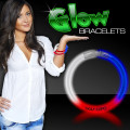 8" Triple Color Superior Light Up Glow Bracelet