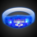 Sound Activated Blue LED Stretchy Bangle Bracelet