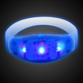 Sound Activated Blue LED Stretchy Bangle Bracelet