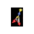 Guitar Stock Shape Flashing LED Light Up Glow Button