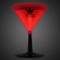 Red 9 oz. Light Up Glow Martini Glass