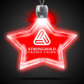 Star Red Light-Up Acrylic Pendant Necklace