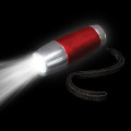 Red 4" Tapered Metallic LED Flashlight