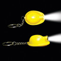 Safety Helmet LED Light Up Flashlight Keychain