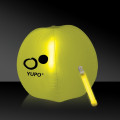 Translucent Yellow Beach Ball with Glow Light Stick