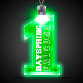 Green 1" #1 LED Light Up Pendants