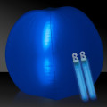 Translucent Blue 24" Inflatable Beach Ball with Glow Stick