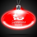 Red Light-Up LED Acrylic Pendant Necklace