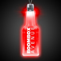 Red Light-Up LED Acrylic Pendant Necklace