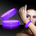 Purple 9" Deluxe Triple Wide Light Up Glow Bracelet