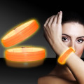 Orange 9" Deluxe Triple Wide Light Up Glow Bracelet