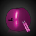 Translucent Pink 24" Inflatable Beach Ball with Glow Stick