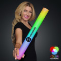 Imprinted Multicolor Light-Up Foam Cheer Stick