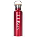 20 oz. Stainless Steel Water Bottle with Screw-on Bamboo Lid