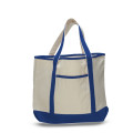 Large Canvas Deluxe Tote 22" x 16" with 6" Gusset Bag