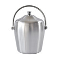 Double Wall Stainless Steel Ice Bucket With Lid Handle Beer