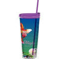 22 oz Made In The USA Tumbler with Lid  Straw