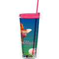 22 oz Made In The USA Tumbler with Lid  Straw