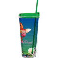 22 oz Made In The USA Tumbler with Lid  Straw