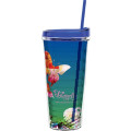 22 oz Made In The USA Tumbler with Lid  Straw