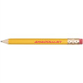 Hex Wooden Golf Pencil with Eraser