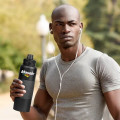Goliath 40oz. Powder-Coated Stainless Bottle w/No-Slip Grip
