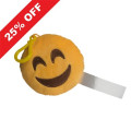 Emoji Plush Happy Face Keychain