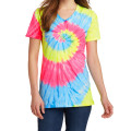 Port & Company® Ladies Tie-Dye V-Neck Tee