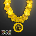 Light Up Yellow Lei with Medallion