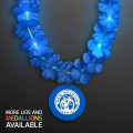 Light Up Blue Lei with Medallion