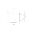 Imari 16OZ Speckled Enamel Mug With Stainless Steel Rim