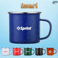 Imari 16OZ Speckled Enamel Mug With Stainless Steel Rim