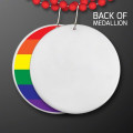 Rainbow Flag Circle Medallion