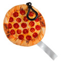 Plush Pizza Keychain