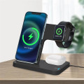 3-in-1 Foldable 15W Fast Wireless Charging Stand for Cell Ph