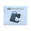 3-in-1 Foldable 15W Fast Wireless Charging Stand for Cell Ph