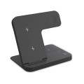 3-in-1 Foldable 15W Fast Wireless Charging Stand for Cell Ph