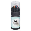 Blackwood 12-Piece Colored Pencil Set In Tube With Sharpener