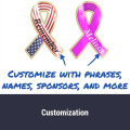 Awareness Ribbon Lapel Pin - Any Color - Fully Customizable