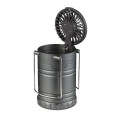 Duo Camping Lantern-Style Flashlight And Fan.