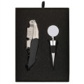 Premium Waiter's Corkscrew and Wine Stopper Gift Set