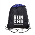 Drawstring Backpack w/ Front Pocket & Earphone Slot 14"x18"