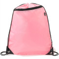 Drawstring Backpack w/ Front Pocket & Earphone Slot 14"x18"